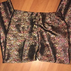 Metallic design dress pants